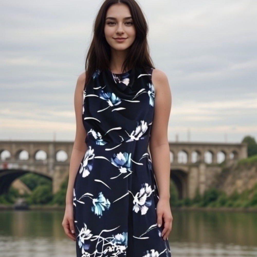 💥NWT💥 BANANA REPUBLIC ORCHID DREAMS DRESS SZ S 6